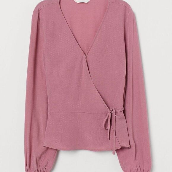 H & M Jacquard Weave wrap over top, size 18 - Picture 1 of 4